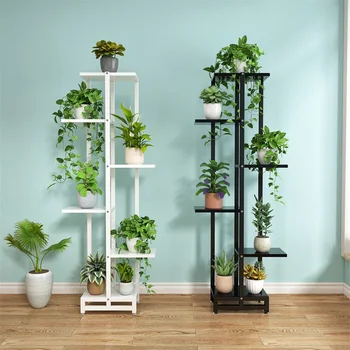 

Green-Luohua Shelf Multi-layer Indoor Nordic Metal Stand For Plants Garden Furniture Simplicity Flower Stand Plant Rack