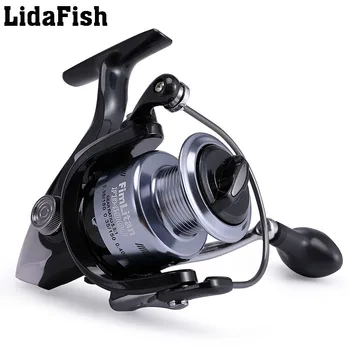 

LidaFish High Quality 14+1 BB All metal head Spool Fishing Reel 5.5:1/4.7:1 Gear Ratio Gapless spinning wheel reel