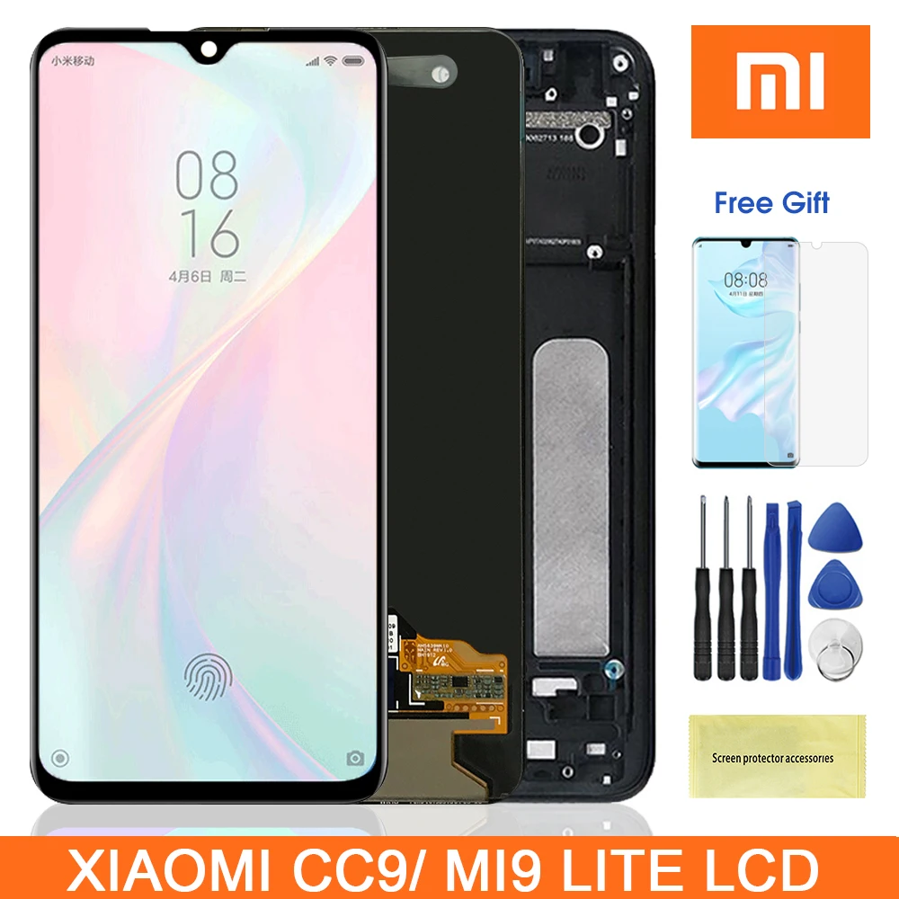 6,39 "Original MiCC9 LCD para Xiaomi Mi 9 Mi9 lite M1904F3BG pantalla LCD de montaje de digitalizador con pantalla táctil partes para Xiaomi Mi CC9|Pantallas LCD para teléfonos móviles|   - AliExpress