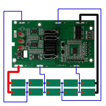 

20V Li-ion Battery Housing Shell Protection PCB Circuit Board Set for Einhell Power X-Change 18V Li-ion 4511396