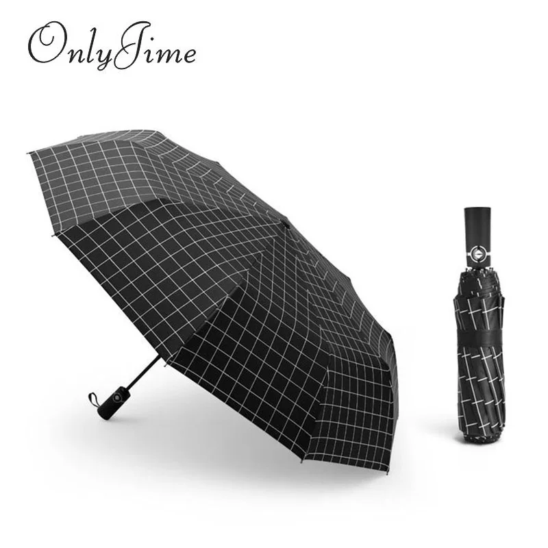 

Only Jime Striped Automatic Umbrella Female Folding Small Fresh Korean Sun Umbrella Black Coating Sunscreen Stripes Umbrella