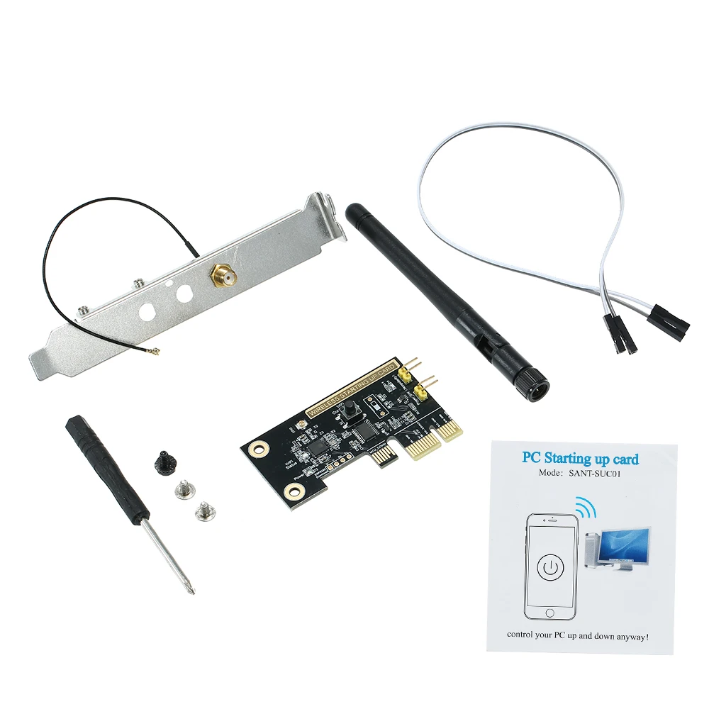 Type 1 EWeLink мини PCI-e Настольный ПК Пульт дистанционного управления Загрузочная карта WiFi беспроводной умный Переключатель включение/выключение релейный модуль перезапуск переключатель - Комплект: Type 1