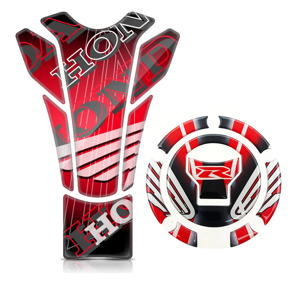 3d-наклейка на крышку топливного бака мотоцикла наклейка газовой крышки для Honda