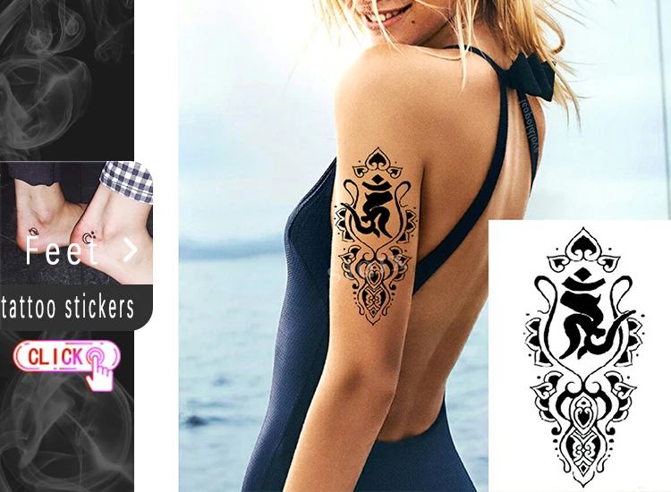 1 шт Временные водонепроницаемые татуировки на руку Цветы бабочки животные акварель сексуальные Поддельные татуировки для женских рук, ног, тела