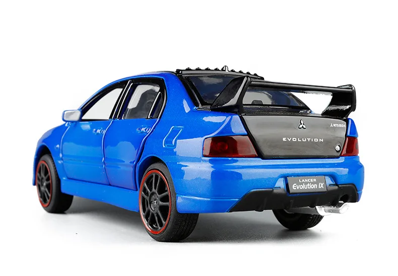 JackieKim 1:32 Мицубиси Лансер EVO IX звук и свет откатной литой модельный автомобиль