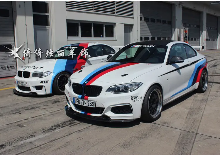  Car Accessories Decorative Stickers Vinyl Sport Stickers Decals Racing Stripes Ralliart sticker For