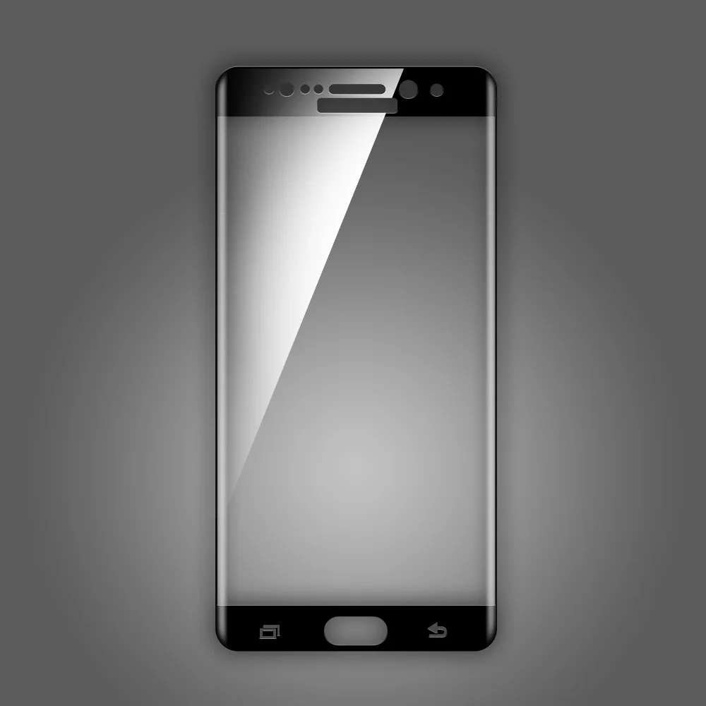 Для samsung Galaxy Note7 3D покрытие полное покрытие закаленное стекло протектор экрана для samsung Note 7/Note fe/Note Fan Edition - Цвет: black