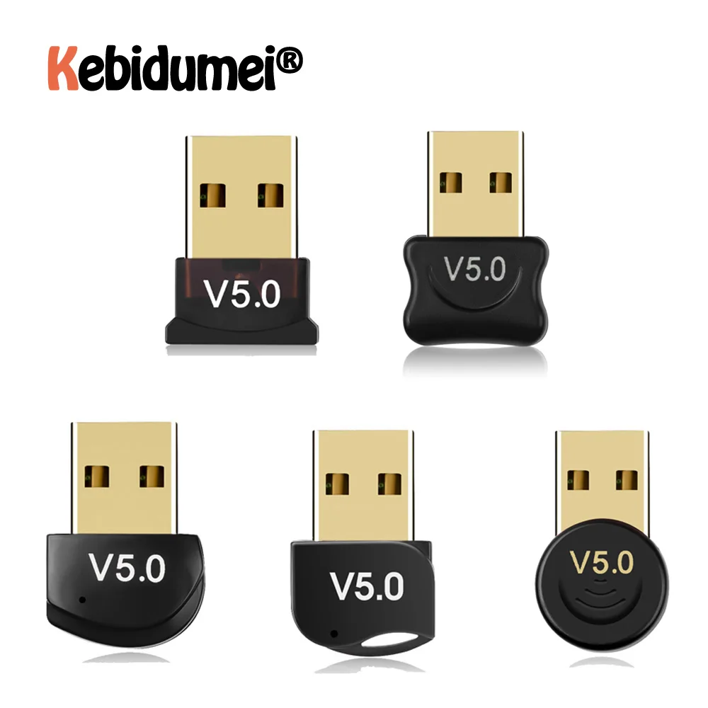 USB адаптер Bluetooth 5 0 беспроводной приемник портативный мини Dongle для ноутбука мыши