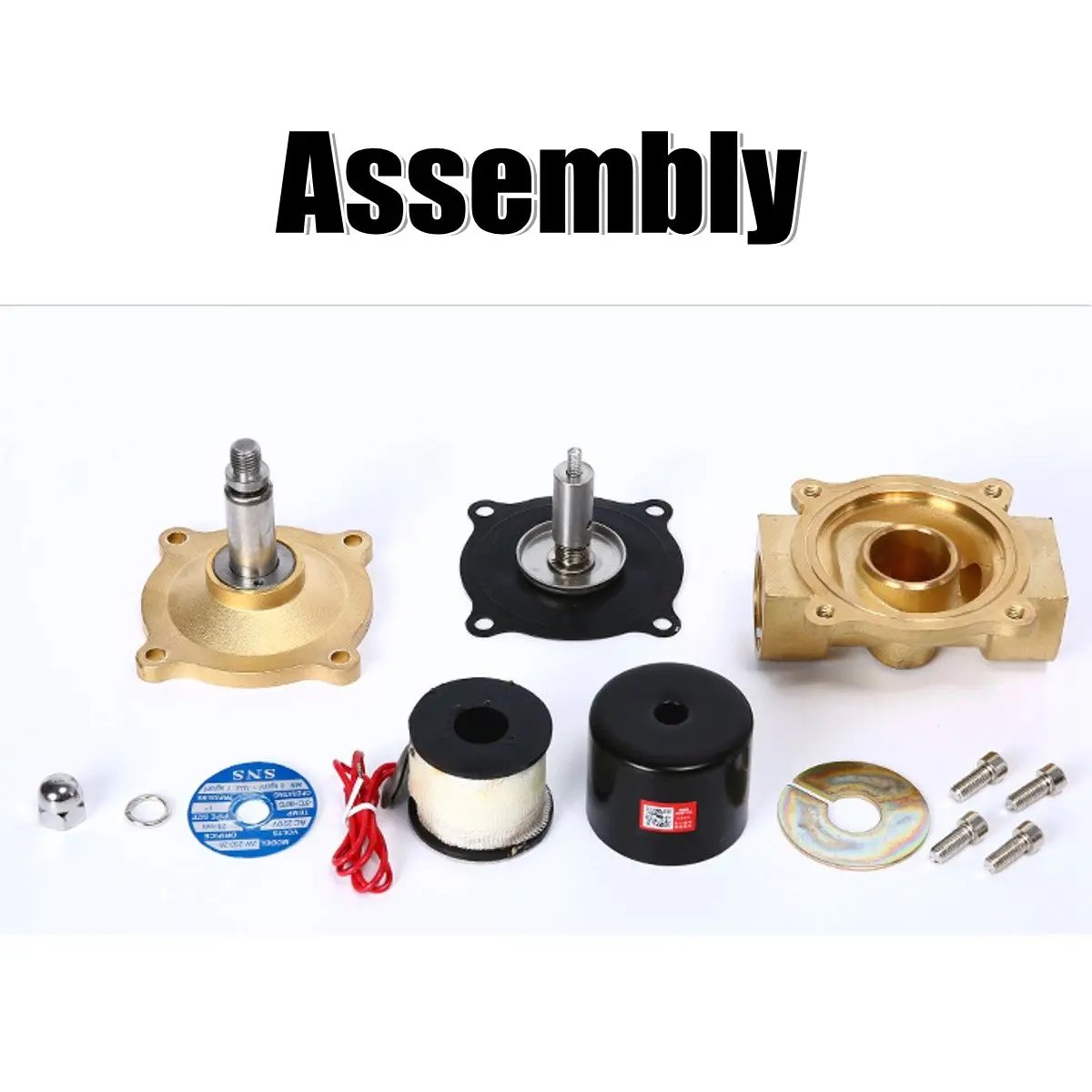 1/2 3/4 1 Inch 220V Electric Solenoid DN15 DN20 DN25 Valve Pneumatic Valve for Water Air Gas Brass Valve Air Valves