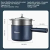 110V 220V Rice Cooker Multi-function Electric Heating Pot Dormitory Pot Cooking Electric Cooker Non-Stick Cooker Household 1.8L 6