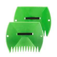 

2Pcs Large Leaf Scoop Hand Rake Garden Tool for Lawns Easy to Shovel Out Quickly Remove Leaves Cleaning Tool