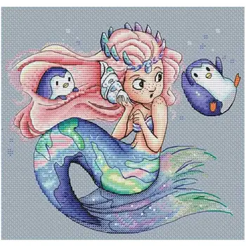 

Christmas fairy patterns Counted Cross Stitch 11CT 14CT DIY Chinese Cross Stitch Kits Embroidery Needlework Sets home decor