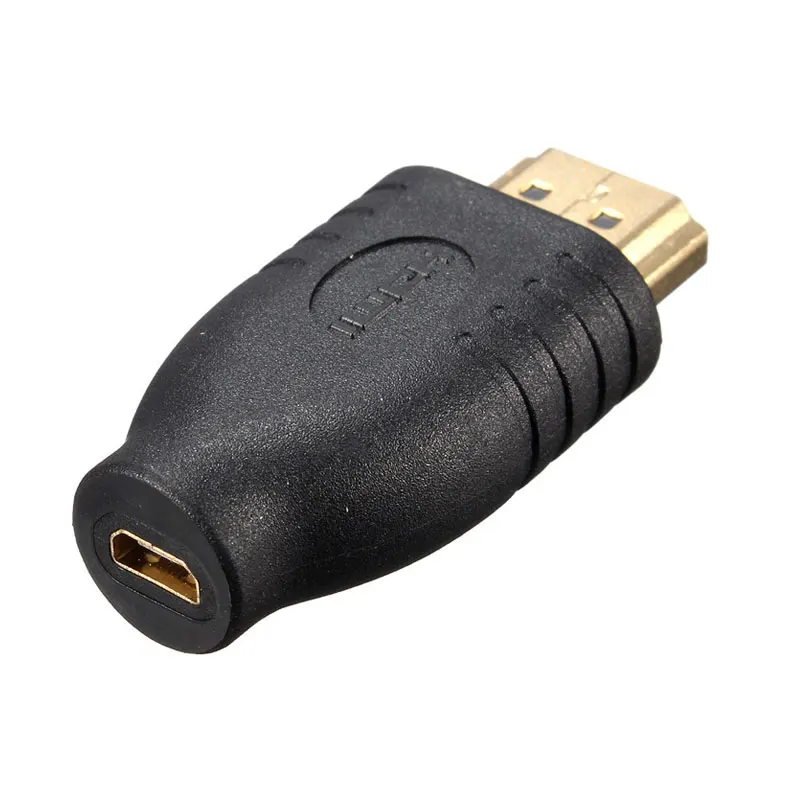 Высококачественный черный Стандартный HDMI мужской тип A к Micro HDMI Тип D гнездо адаптера конвертер