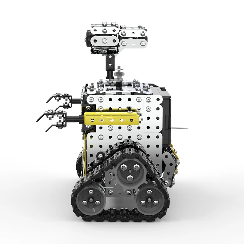 

Hot 728PCS Remote Control Blocks Assembly Robot 2.4G 10CH DIY Steel Smart Obstacle Avoidance Walking RC Robot Toy for Children