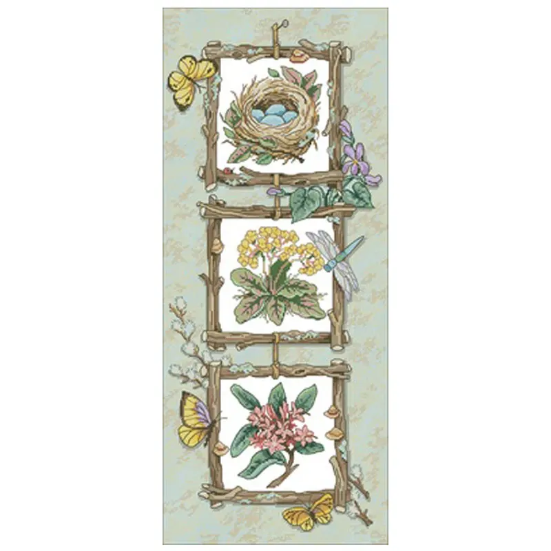 The charm of nature patterns Counted Cross Stitch 11CT 14CT 18CT DIY Chinese Kits Embroidery Needlework Sets | Дом и сад