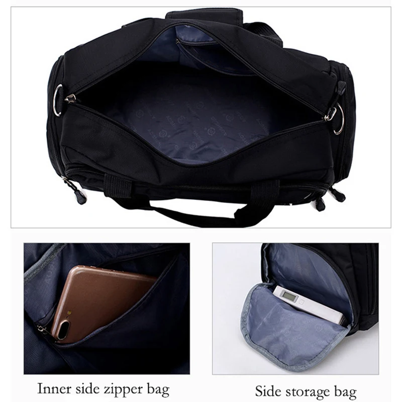 Gym Bags Men Sports Fitness Pack Cylinder One Shoulder Sport Bag Women's Handbags Travel Bags Nylon Waterproof Handbag Package