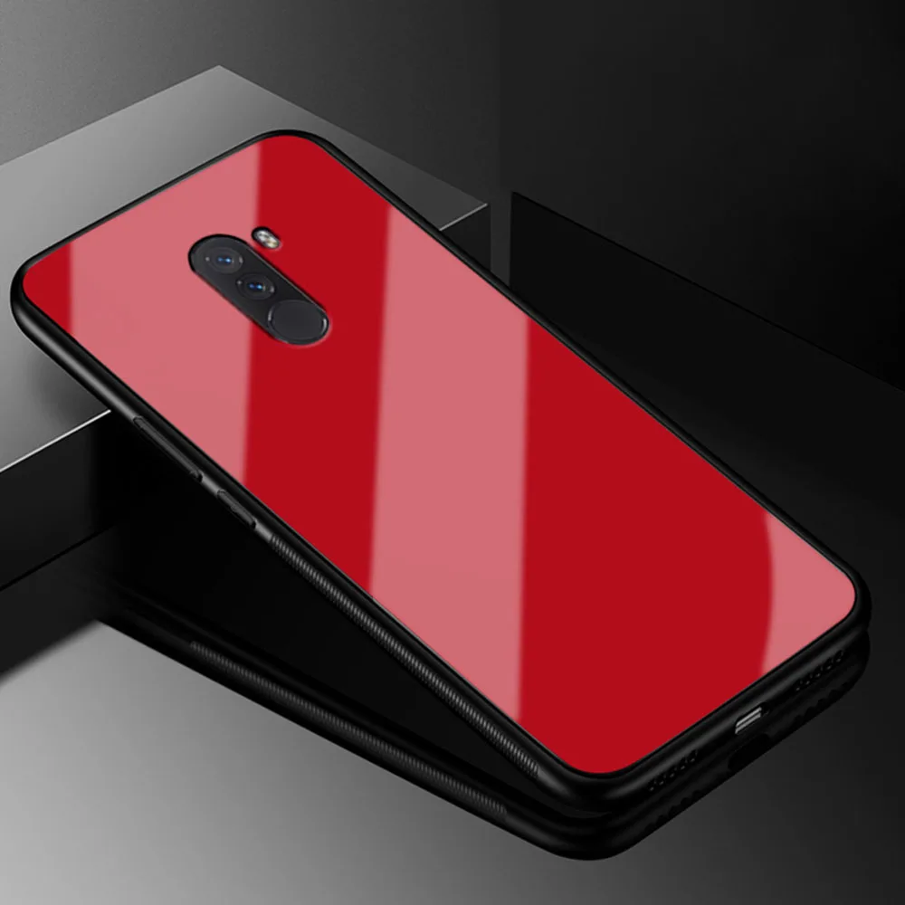 Чехол для Xiaomi mi Pocophone F1 Xiaomi mi Pocophone Poco F1 Max mi x Play mi play mi max mi x 2 S 2 S 3 PocoF1 Coque - Цвет: Red