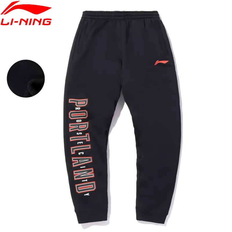 Li Ning Mannen Basketbal Serie Zweet Broek 71% Polyester 29% Katoen Warme  Fleece Voering Li Ning Sport Winter Broek AKLQ785|Training en  trainingsbroeken| - AliExpress