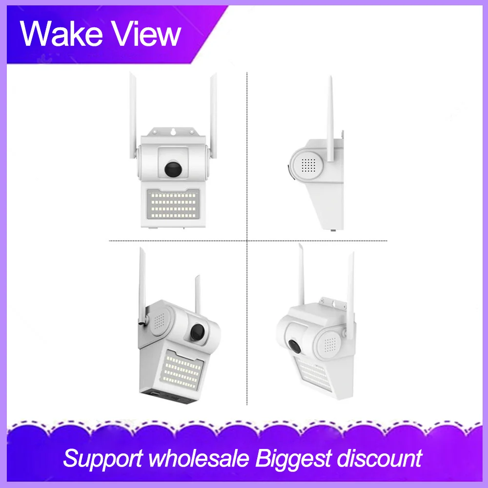 WakeView Smart 1080P/5MP Водонепроницаемая настенная ip-камера в форме лампы ИК Ночное