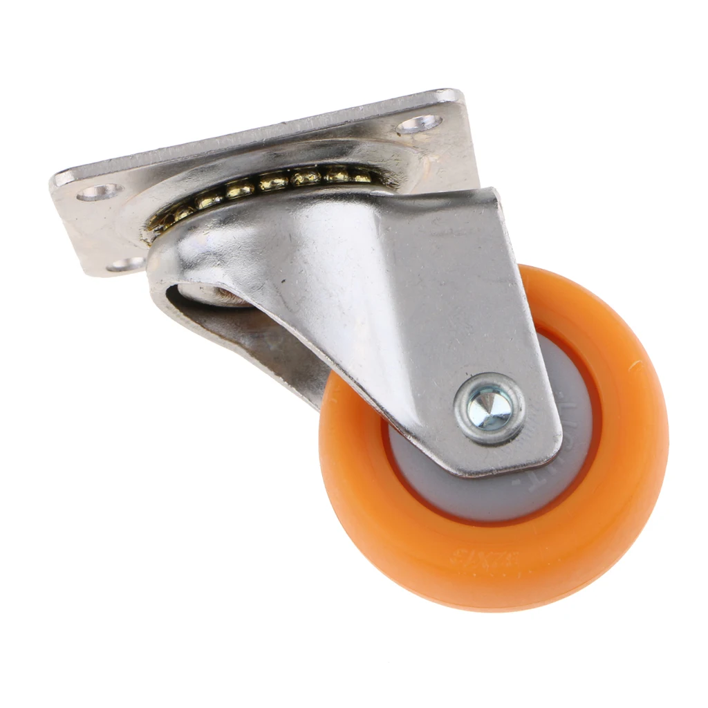 1 pc Nylon Swivel Wheels Plate Casters for Sofa Furniture Heavy Duty Wheels