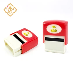 Sello de goma autoentintado, personalizado, Rectangular, grabado con láser, YT 821A