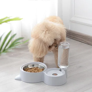 

Cat Dog Drinking Bowl Dogs Feeder Dish Cat Feeding Watering Supplies Automatic Pet Feeder Water Dispenser