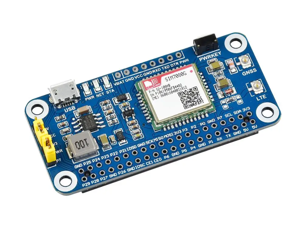 Funcionalidades de Comunicação Iot para Raspberry Cat-m Nb-chapéu Globalmente Aplicável Características Multi Nb-iot Gnss Sim7080g - pi - Imagem 4