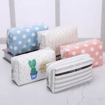 

Women Cosmetic Bags Portable Zipper Make Up Storage Bag Travel Organizers Handbag Toiletry Bag Female Wash Pouch Tote Packet