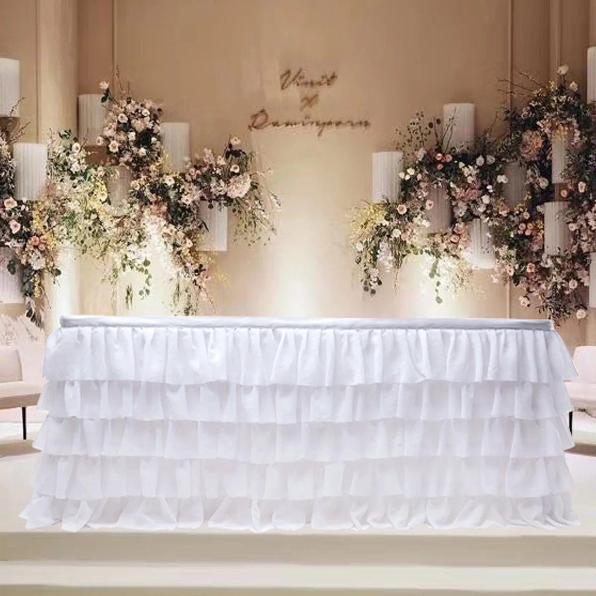 Tulle Fabric Wedding Party Tutu Tulle Table Skirt Cover