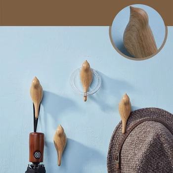 

2 Pcs 3D Resin Bird Wall Hooks No-Punched Hanging Hook Wall Decoration Room Clother Hanging Storage Towel Coat Hook Wall Hooks
