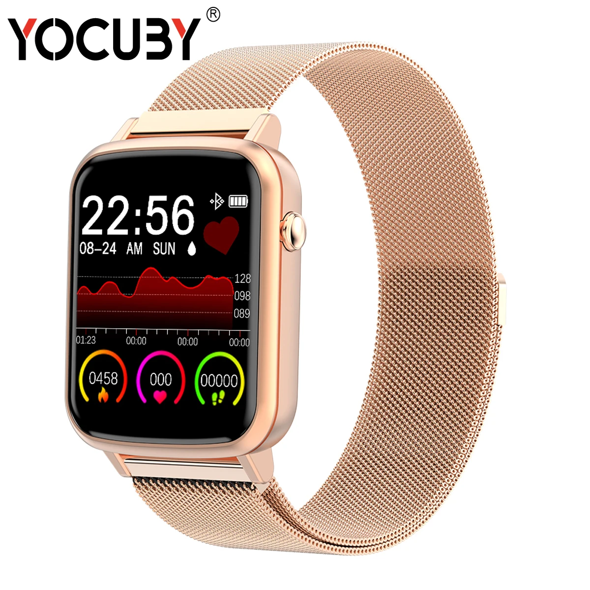 

R25 Smart Watch Women 1.3 Inch IP68 Waterproof Heart Rate Lady Physiological Reminder Bracelet Men Girlgfriend Sport Watch PK P8