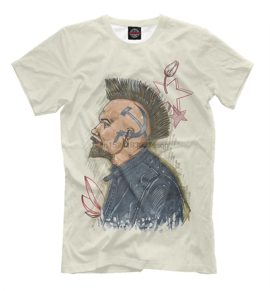 Lenin the Punk новая футболка USSR 616392 | Мужская одежда
