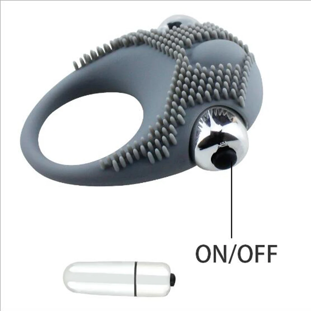 Male Vibrating Delay Lasting Prolong Penes Ring Lock with Particles Testis Suction Licking Stimulator Vibrator Massager Sex Toys