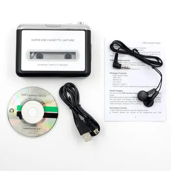 

Cassette player USB Cassette to MP3 Converter Capture Audio Music Player Convert music For Microsoft For Windows Drop ship