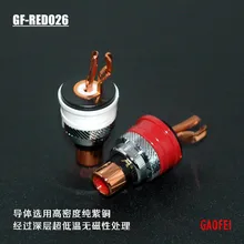 

4pcs Free shipping Hi-End GAOFEI HIFI Audio Amplifier pure copper Rhodium-plated RCA female seat Lotus seat IEC Female socket