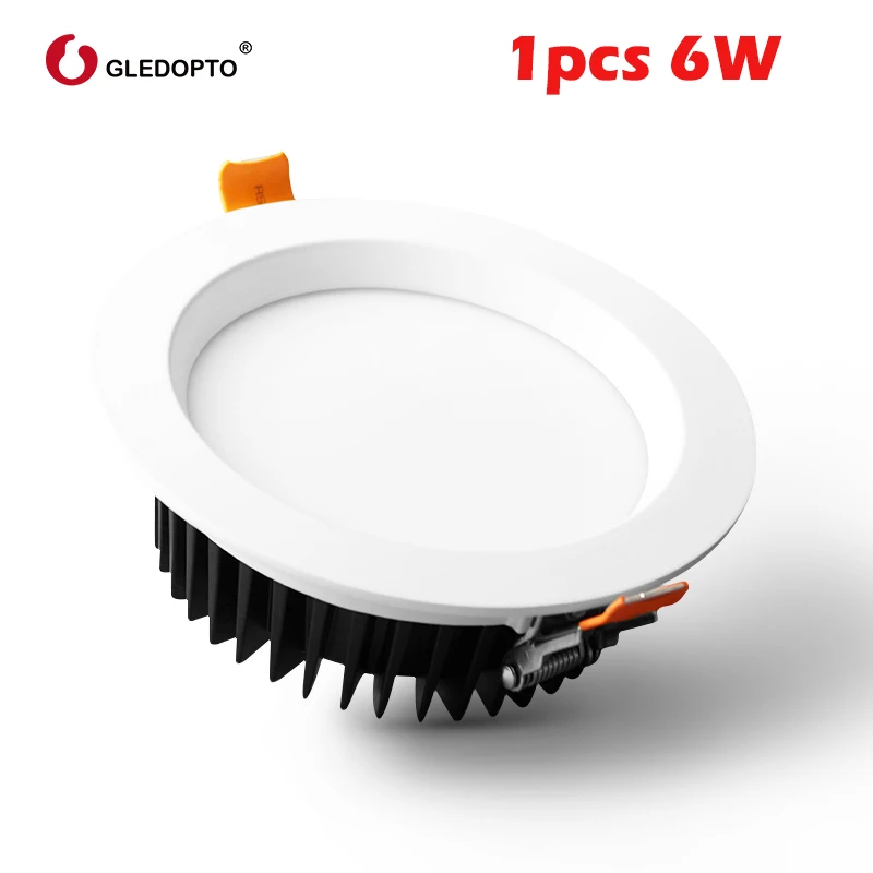 GLEDOPTO ZIGBEE RGB+ CCT светильник AC100-240V 6 Вт/9 Вт/12 Вт Светодиодная лампа с регулировкой яркости работа с Ecoh plus SmartThings Голосовое управление - Комплект: 1pcs 6W