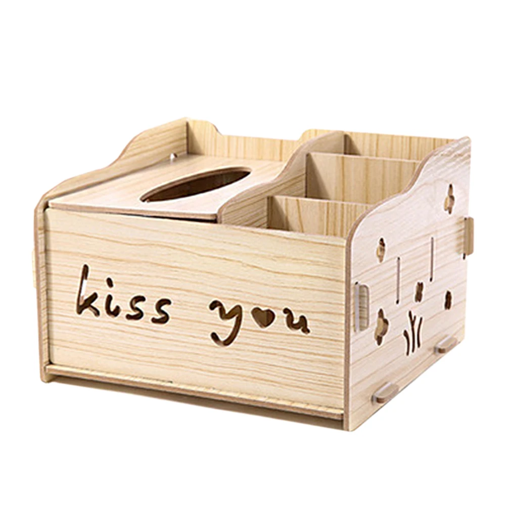 Modern Organizer Kitchen Napkins Holder Table Eco-friendly Case Fashion Large Capacity Wooden Home Decor Tissue Box Cover