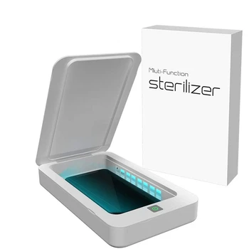 

-UV Smart Phone Cleaner, Portable Phone Cleaner, Aroma Cleaner, iPhone Cleaner Box with USB Charging Function (For IOS Android