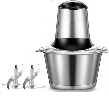 

200W 2L/1.2L Stainless Steel Electric Meat Grinders Household Mincer Food Chopper Vegetables Mixer Slicer Food Processor