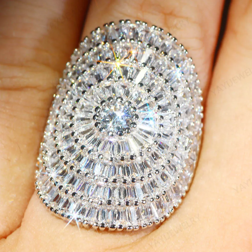 YaYI Jewelry 200+pcs Natural Moissanite Gemstones Zircon Silver Color Engagement Wedding Lovers Precious Rings wedding rings moissanite ring