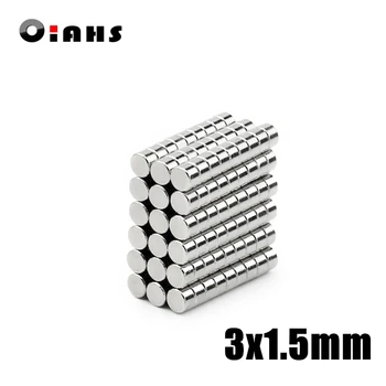 

100/200pcs 3x1.5mm Super Powerful Strong Bulk Small Round NdFeB Neodymium Disc Magnets Dia 3*1.5mm N35 Rare Earth NdFeB Magnet
