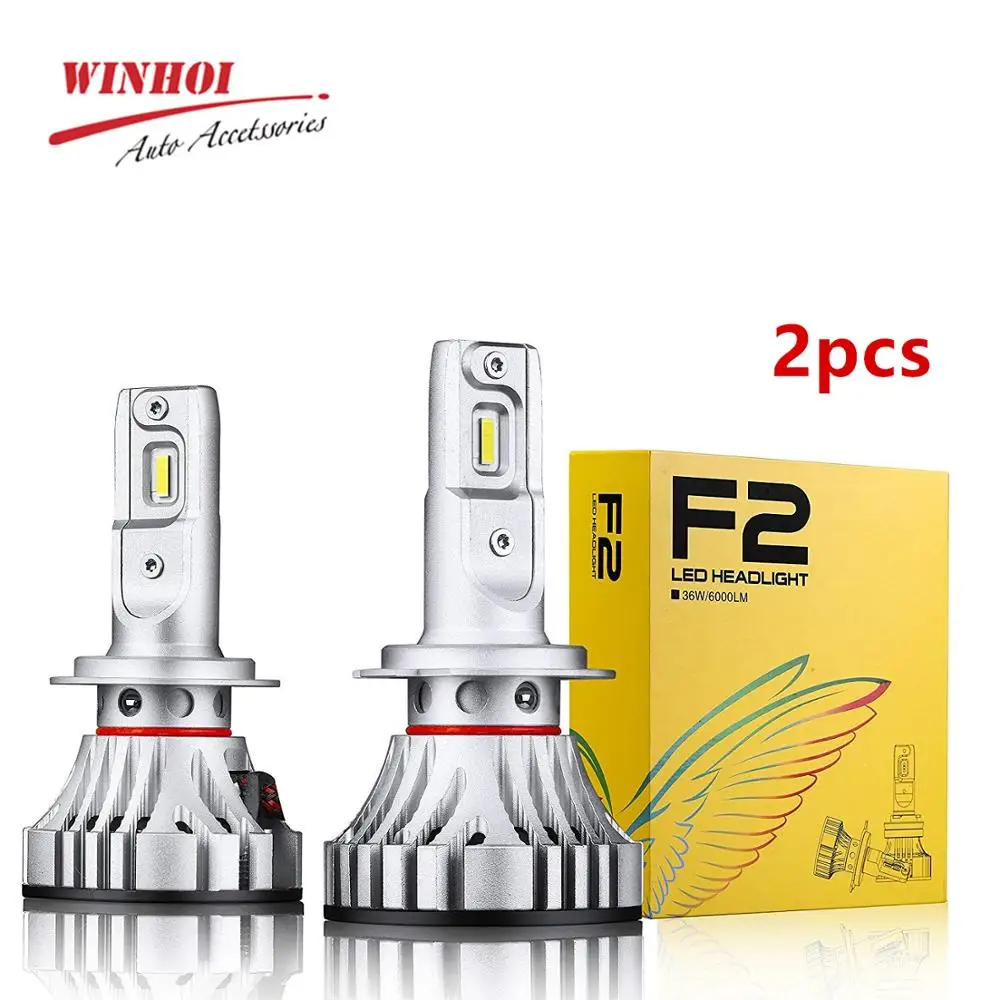 2x F2 светодиодный Автомобильные фары H4/9003/HB2 Hi/короче спереди и длиннее сзади) H7 72 W