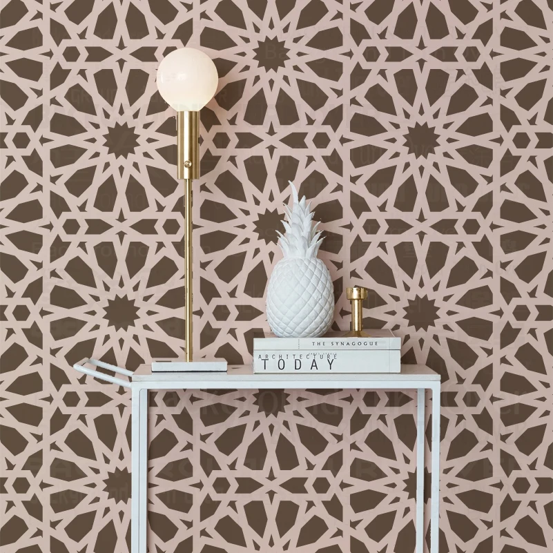 50cm 70cm Stencils Mandala Template Reusable For Decor Templates Painting Walls Geometric Islamic Ethnic Muslim Ornaments S015 afbeelding