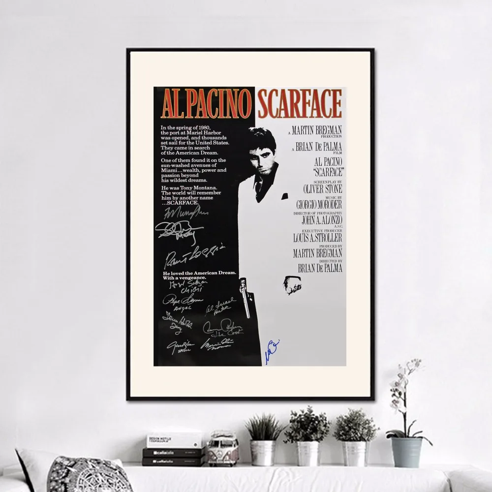 1 шт. картина Scarface плакат с принтами настенная живопись на холсте Модульная
