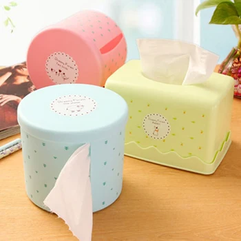 

1PCS Home kitchen plastic tissue box napkin paper holder box simple fashion bathroom office storage box