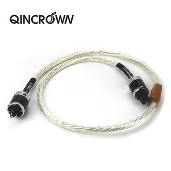 

Alta gama HIFI de segunda mano nordost teflón 14mm 7 núcleo 15AWG plateado EE. UU. UE IEC 3 pines 2 pines figura IEC odin cable