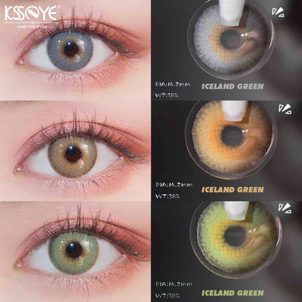 1ペア 2個 Superhighlightアイスランドグリーンカバー深い目カラーコンタクトレンズソフトコンタクトレンズ美しい瞳 Contact Lenses Aliexpress