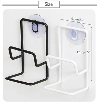 

Sundries Storage Rack Double Sink Sponge Rack Bathroom Kitchen Metal Racks Holder Shelf Sucker Storage Rack Basket Racks & Holde