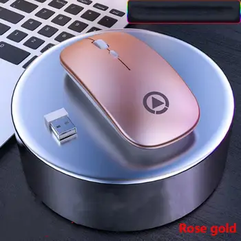 

4 Colors 1600 DPI Silent Wireless Mouse ComputerMause Rechargeable Ergonomic Mouse 2.4Ghz USB Optical Mice For Desktop Laptop PC