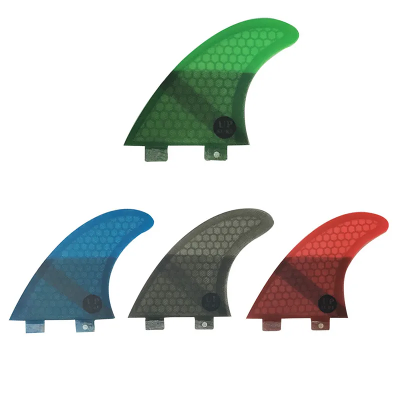 Double Tabs S Quilhas Fins Double Tabs Fins Surfboard Fin Honeycomb Fibreglass Fins 4 color
